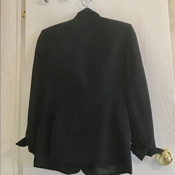 Kasper Blazer petites Black  lined 8P💕great shape button front versatile - Picture 2 of 11